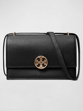 Tory Burch Black Miller Shoulder Bag (Style #154703-001), brand new without tags